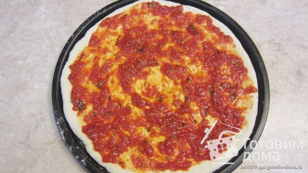 Пицца &quot;Четыре сыра&quot; с тестом от Джейми Оливера фото к рецепту 24