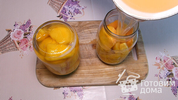 Персики в сиропе на зиму фото к рецепту 4