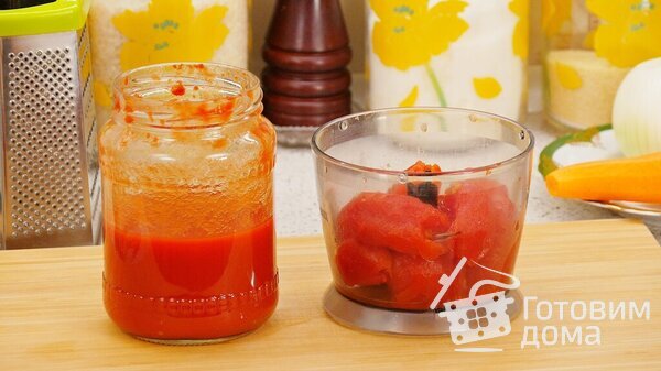 Очень красный томатный супчик с фасолью: множество вариантов исполнения фото к рецепту 1