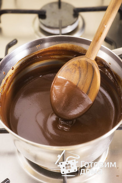 Шоколадный соус для блинов и десертов фото к рецепту 5