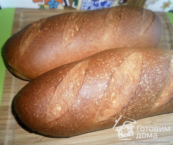 Хлеб украинский ажурный (булки бутербродные, батон) фото к рецепту 1