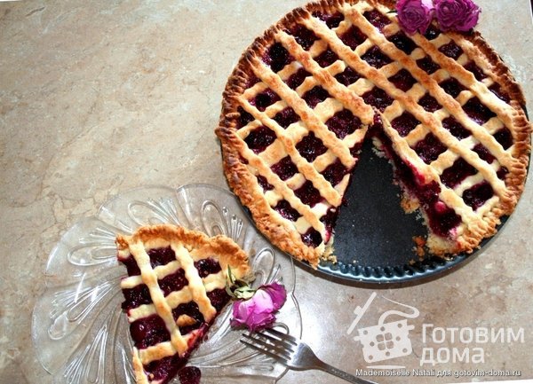 Вишневый пирог American cherry pie фото к рецепту 1