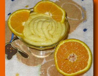 Апельсиновый мусс с манной крупой