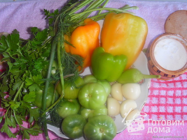 Соленые зеленые помидоры фото к рецепту 2