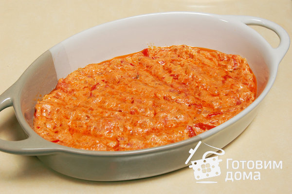 Яйца-пашот, запеченные с томатным соусом и сыром фото к рецепту 6