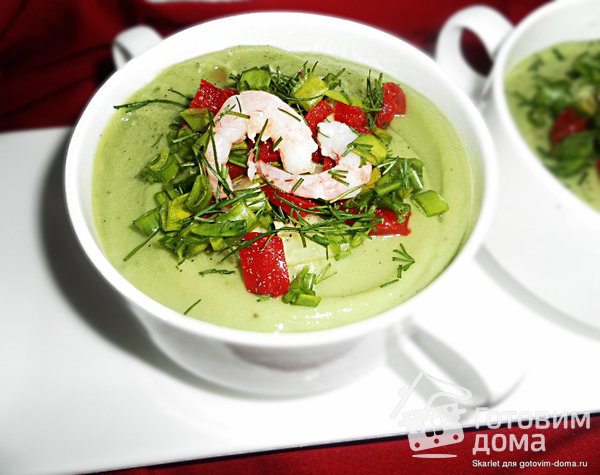 Холодный крем-суп из авокадо фото к рецепту 1